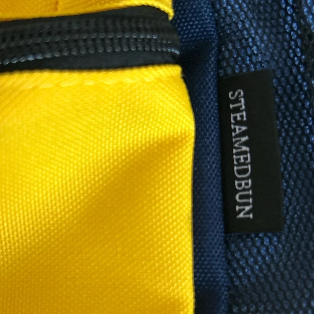Vibrant Kids Backpack with Yellow and Blue Accents